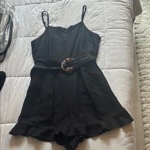 Linen romper with Belt